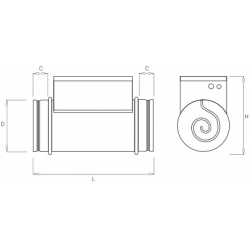 Nagrzewnica elektryczna HeatBox-E160-0,8-230V on/off